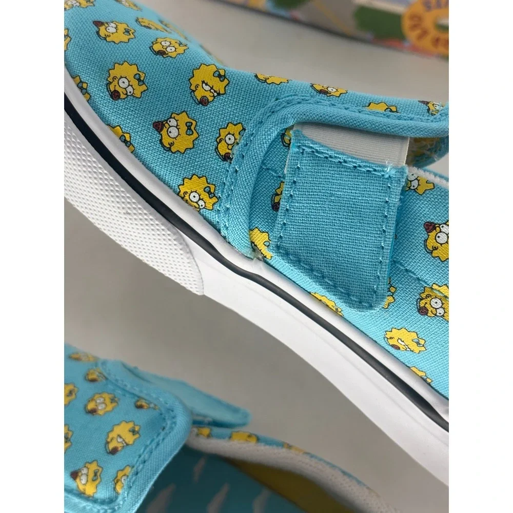 New Vans The Simpsons Slip On Shoes Sneakers Maggie Blue Toddler Size 9.5 Unisex